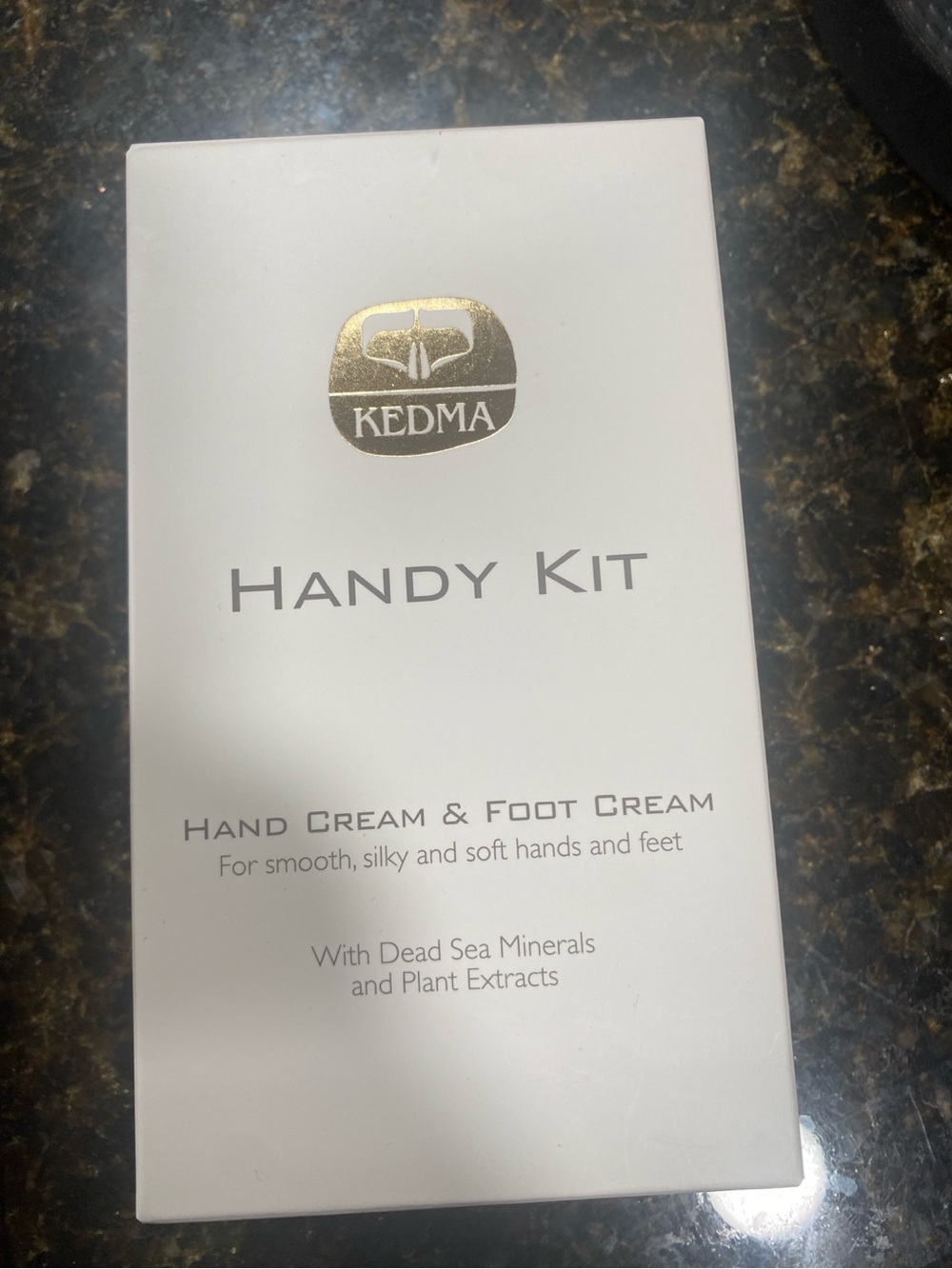 NEW KEDMA Hand & Foot Cream Handy Kit Dead Sea Minerals 2-Piece Set